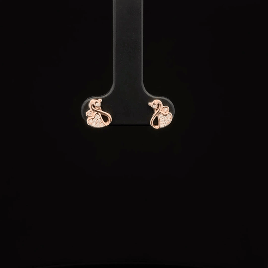ROSEGOLD SWAN EARRING