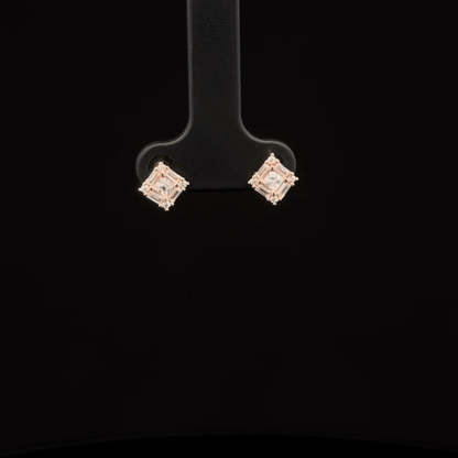 SQUARE STONE EARRING
