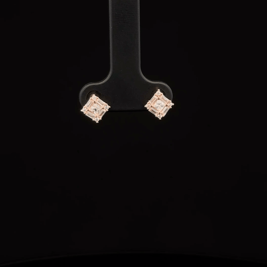 SQUARE STONE EARRING