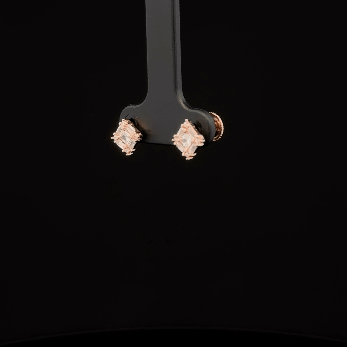 SQUARE STONE EARRING
