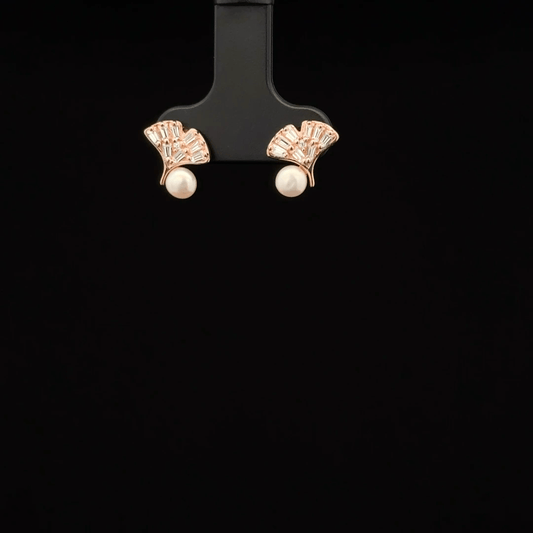 ROSEGOLD LEAF EARRING