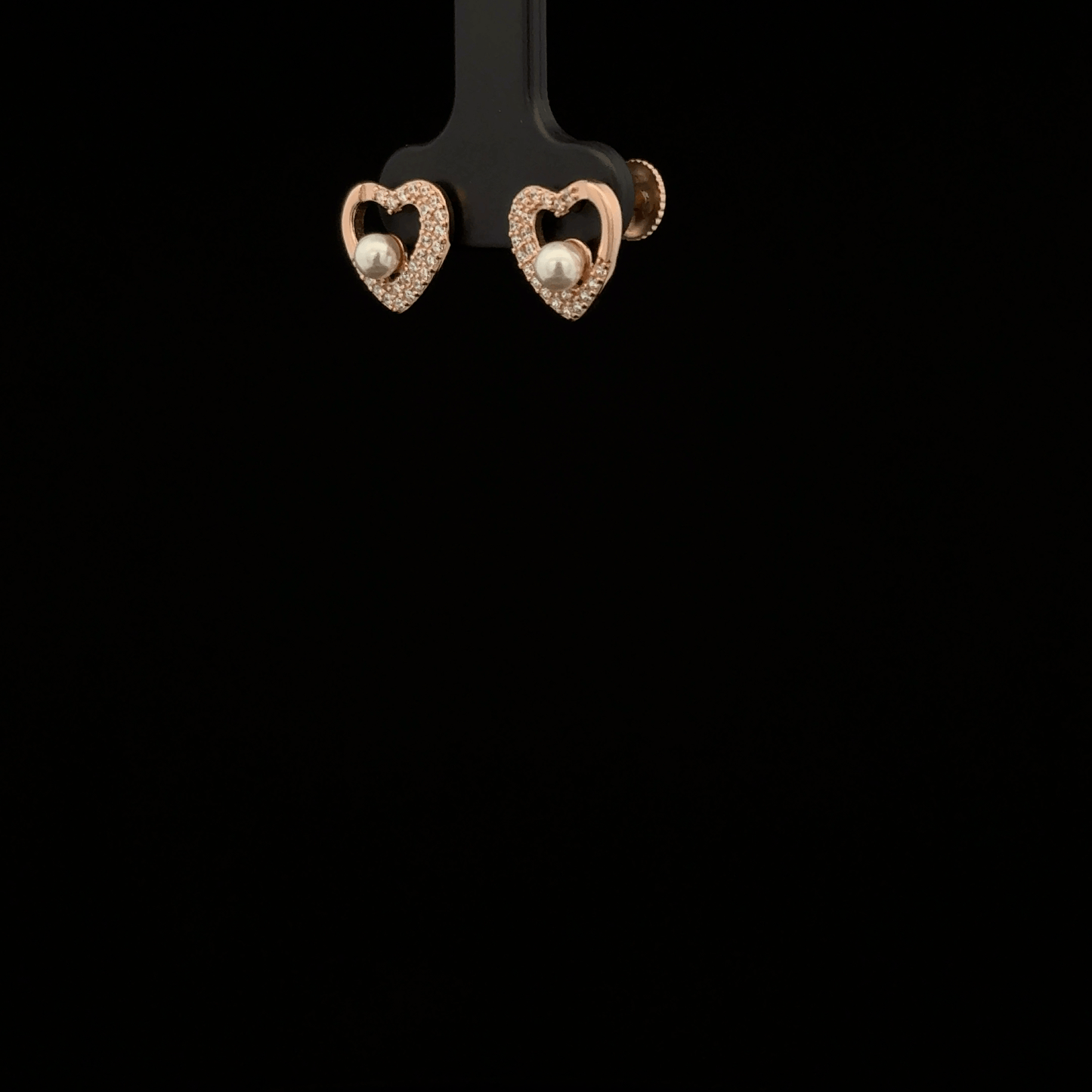 HEART PEARL EARRING