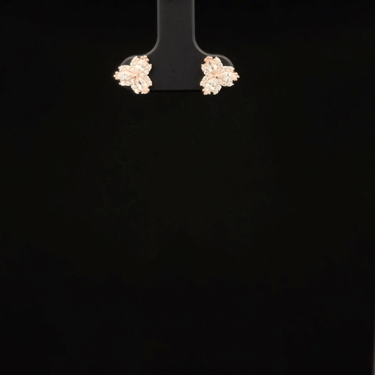 ROSEGOLD TRIANGLE EARRING