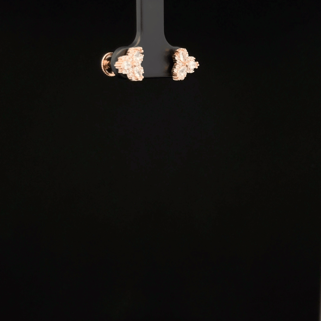 ROSEGOLD TRIANGLE EARRING