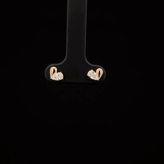 ROSEGOLD HEART EARRING