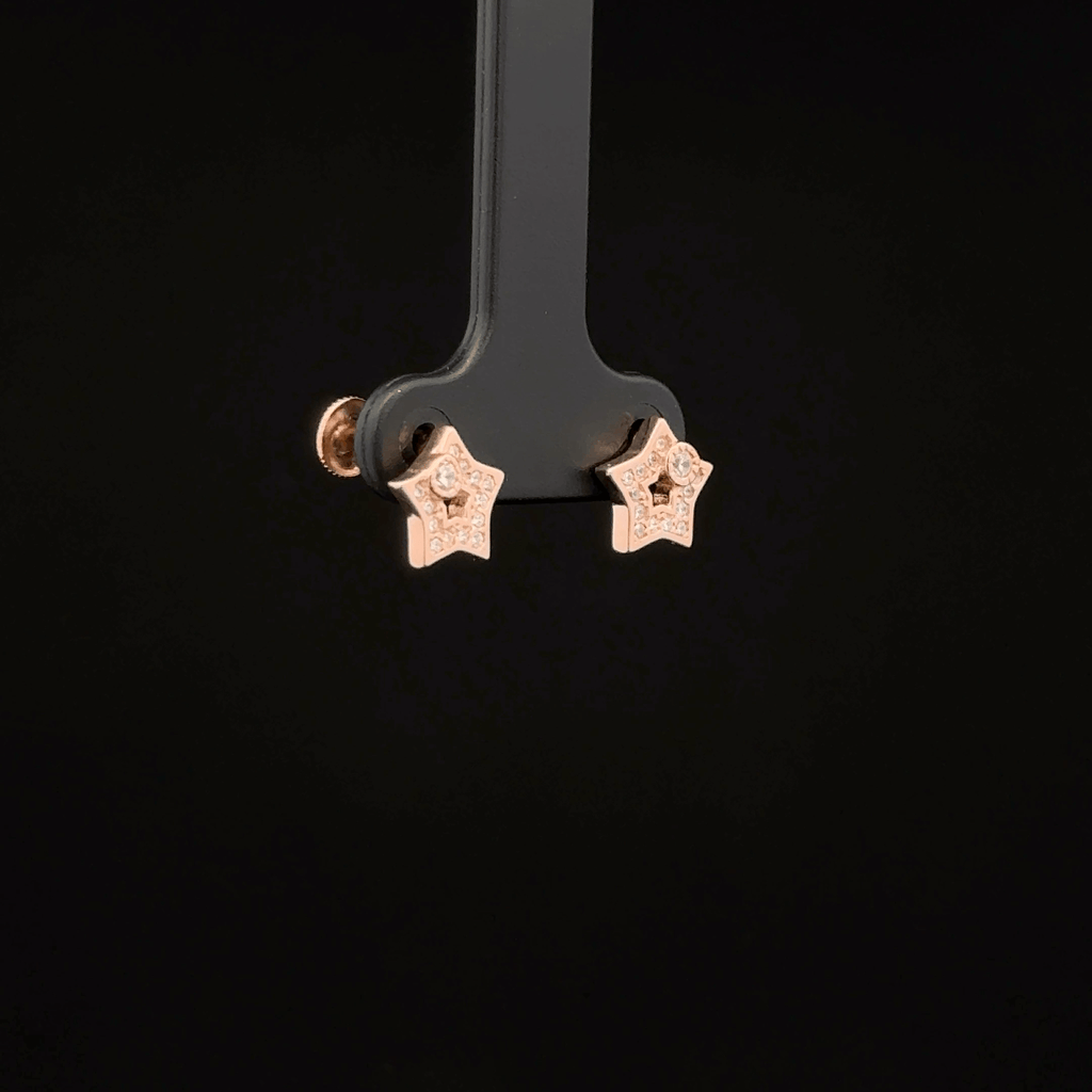 ROSEGOLD STAR EARRING
