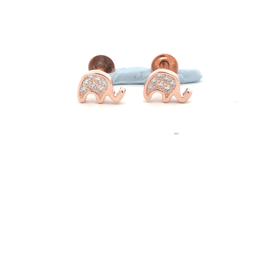 Rosegold Elephant Earring