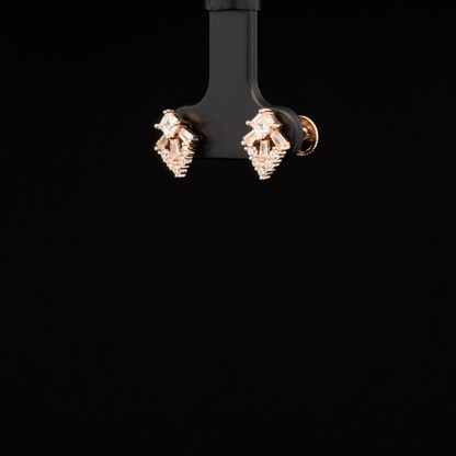 ROSEGOLD INVERSE TRIANGLE EARRING