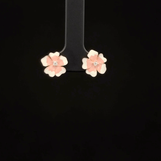 ROSEGOLD PREMIUM FLOWER EARRING