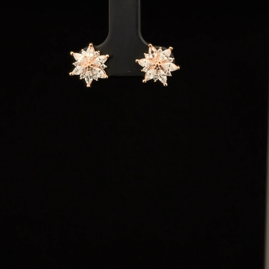 ROSEGOLD PREMIUM STAR EARRING