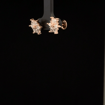 ROSEGOLD PREMIUM STAR EARRING