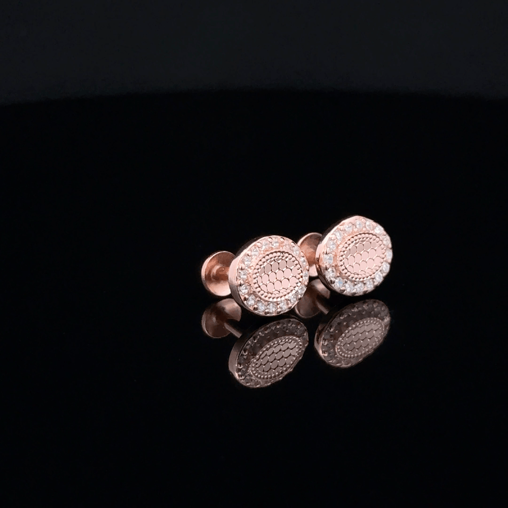 Rose Gold Oval earrings