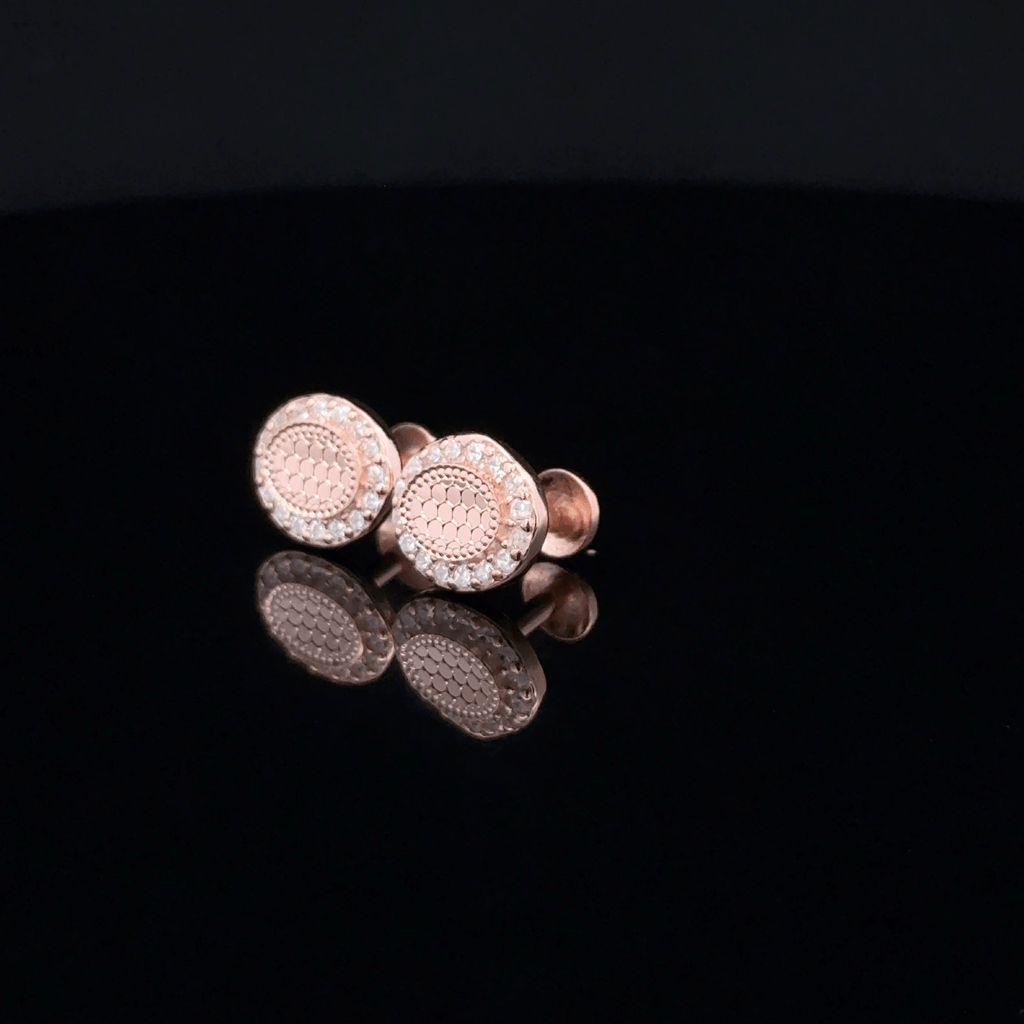 Rose Gold Oval earrings