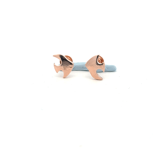 Rosegold Fish Earring