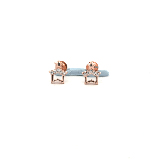 Star Rosegold Earring