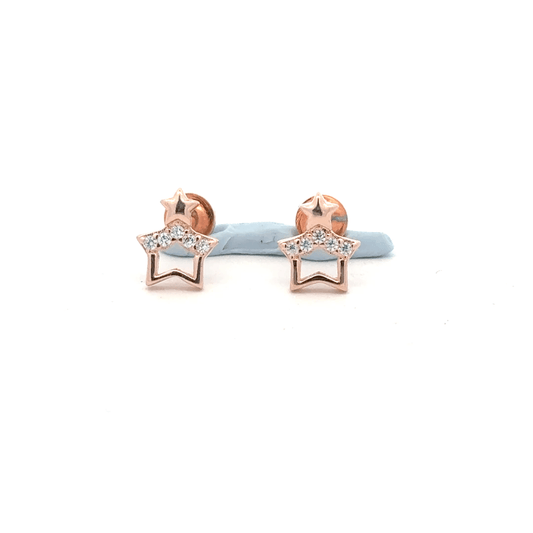 Star Rosegold Earring