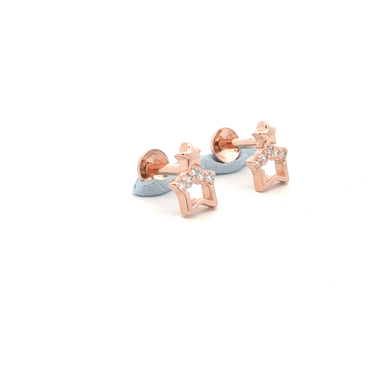 Star Rosegold Earring