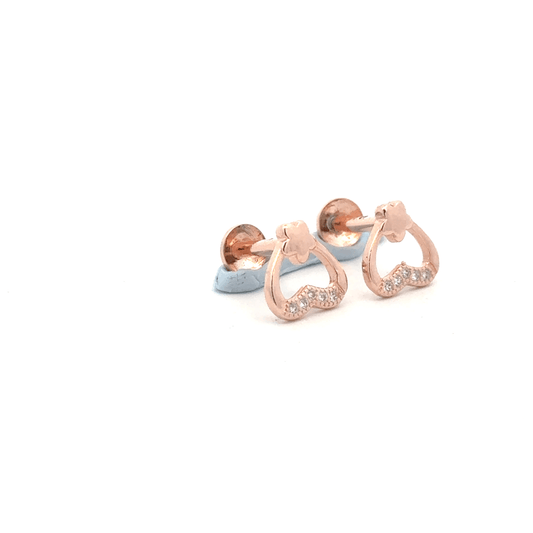 Heart Rosegold Earring