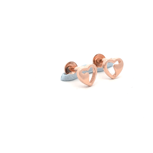 Heart Rosegold Earring