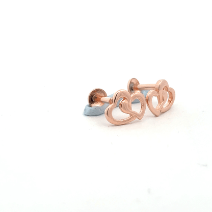 Heart Rosegold Earring