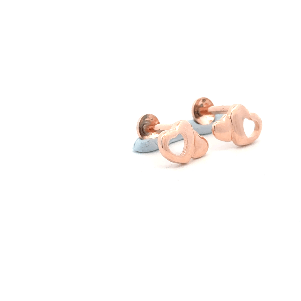 Heart Rosegold Earring