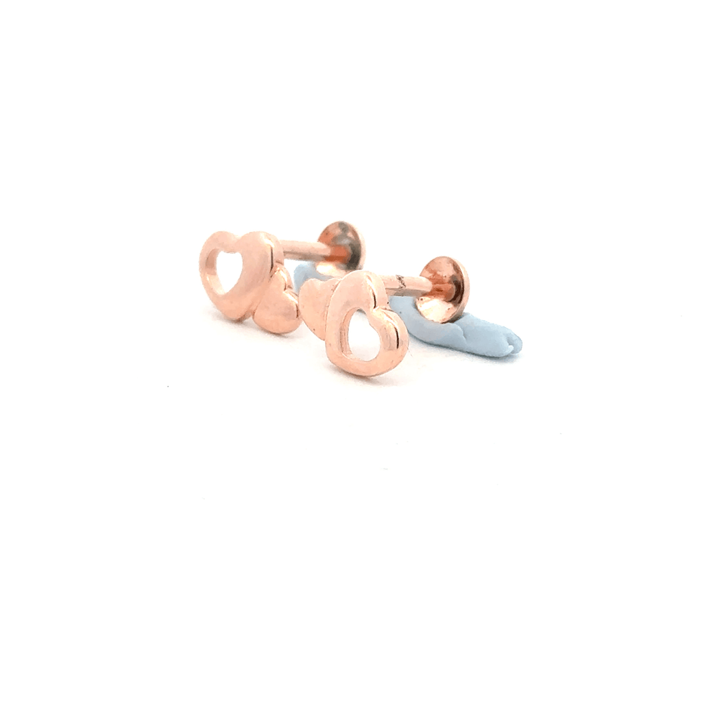 Heart Rosegold Earring