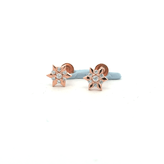 Star Rosegold Earring