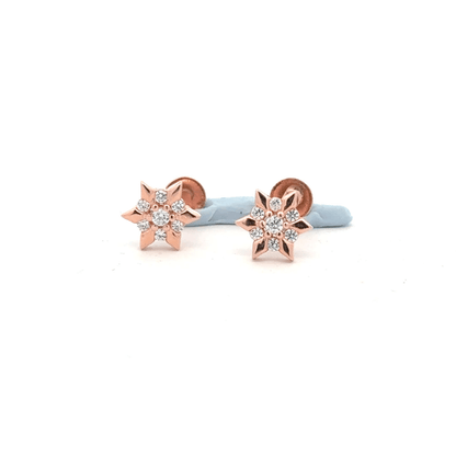 Star Rosegold Earring
