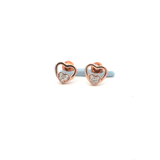 Heart Rosegold Earring