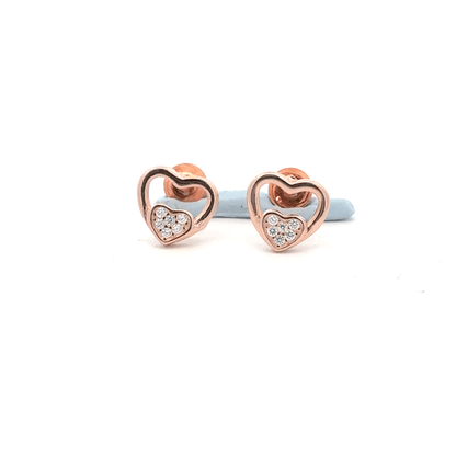 Heart Rosegold Earring