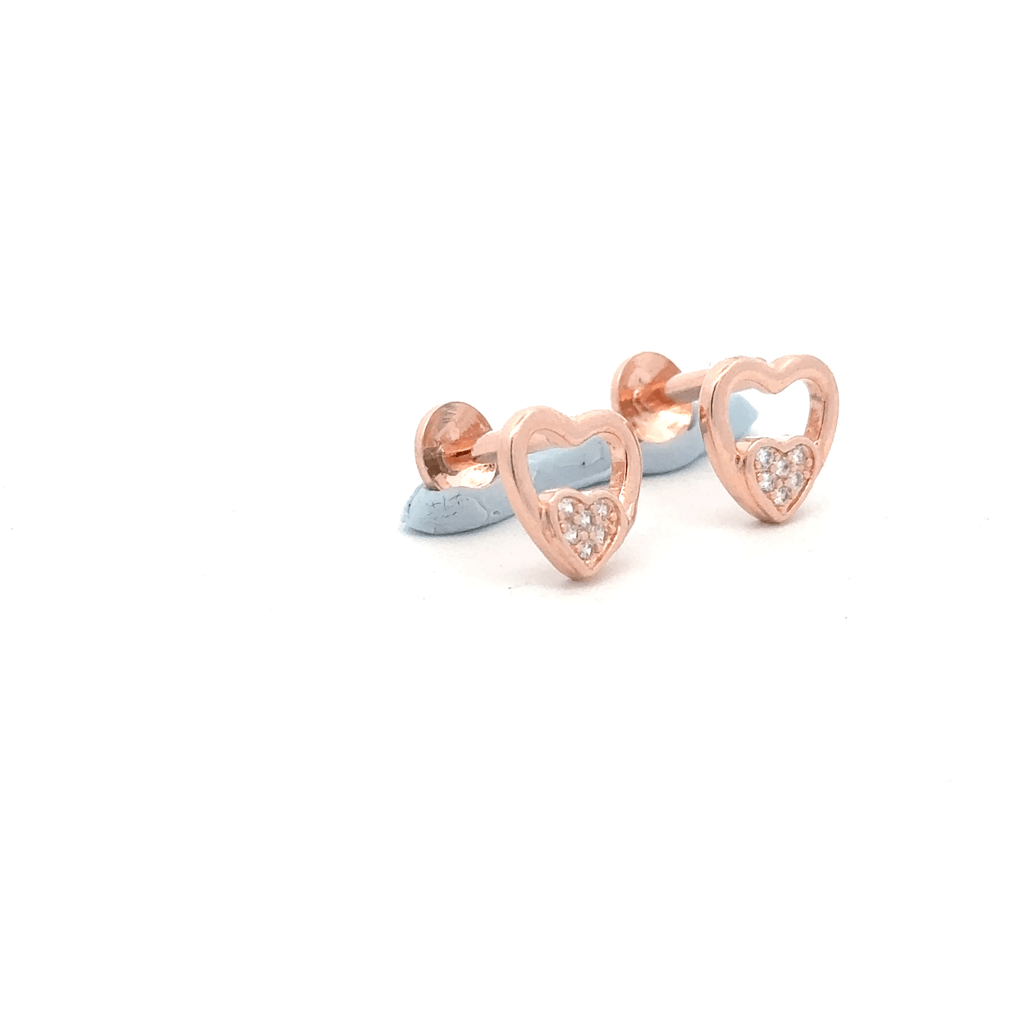 Heart Rosegold Earring