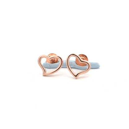 Heart Rosegold Earring