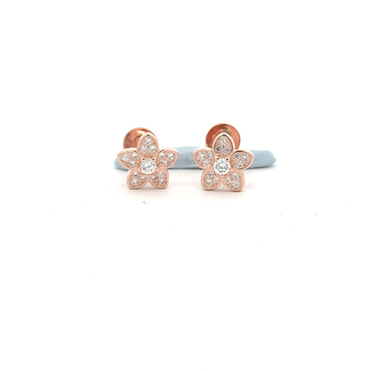 Flower Rosegold Earring