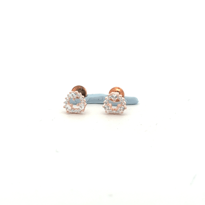 Rosegold Circle Earrings