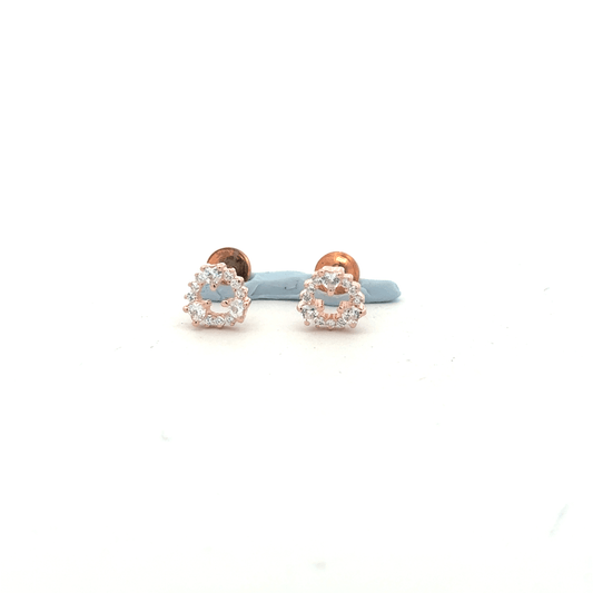 Rosegold Circle Earrings