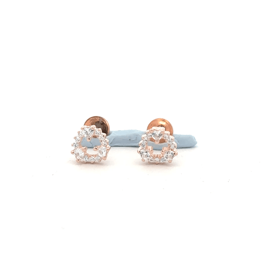 Rosegold Circle Earrings