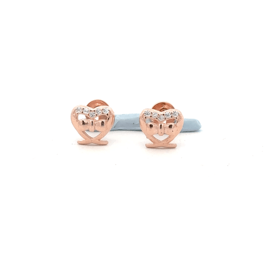 Heart Rosegold Earring