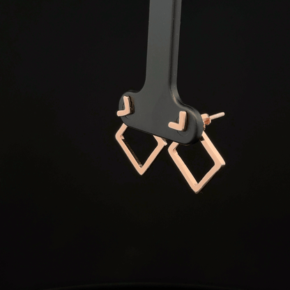 Double way Square Earrings