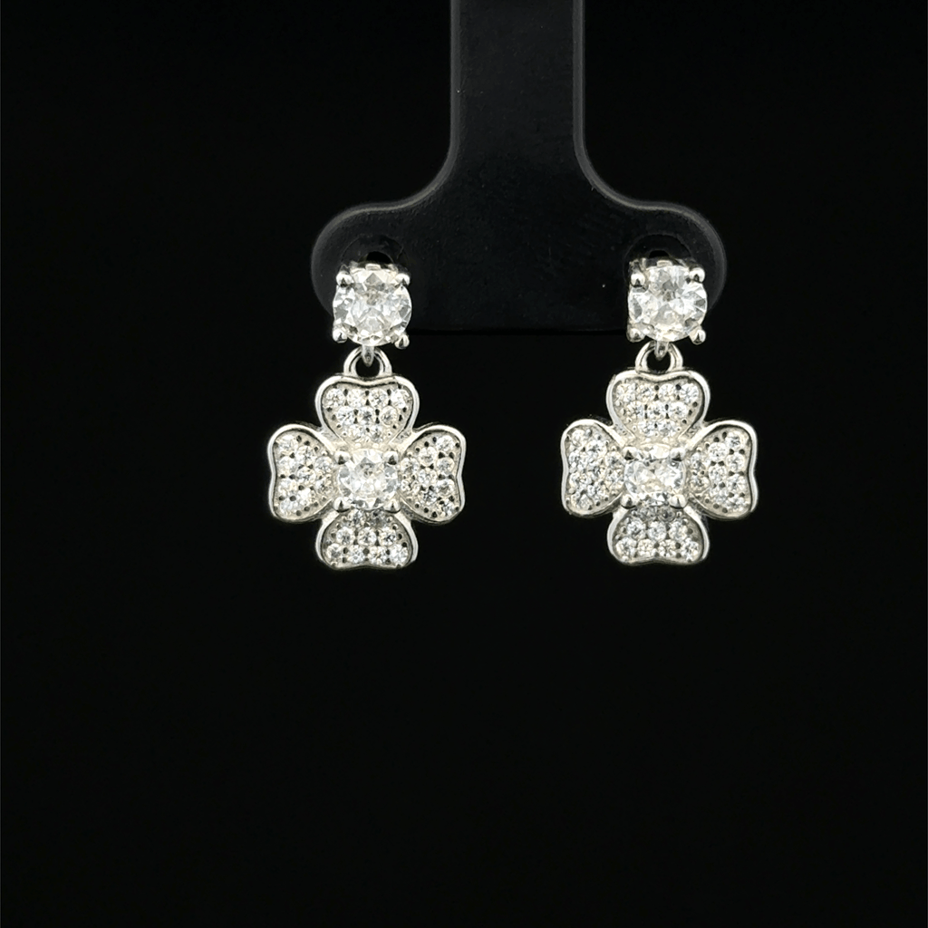 The Minimalist Clover Drops earrings