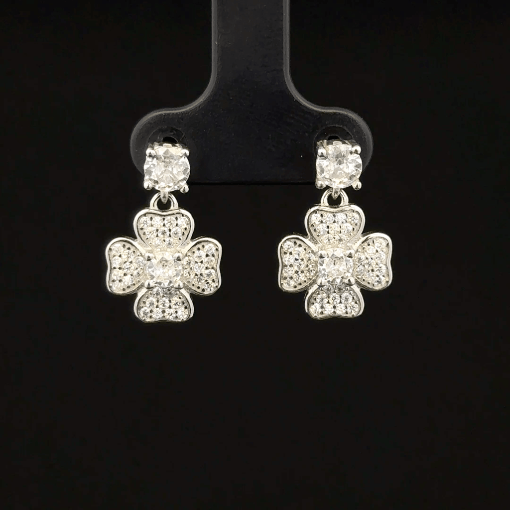 The Minimalist Clover Drops earrings