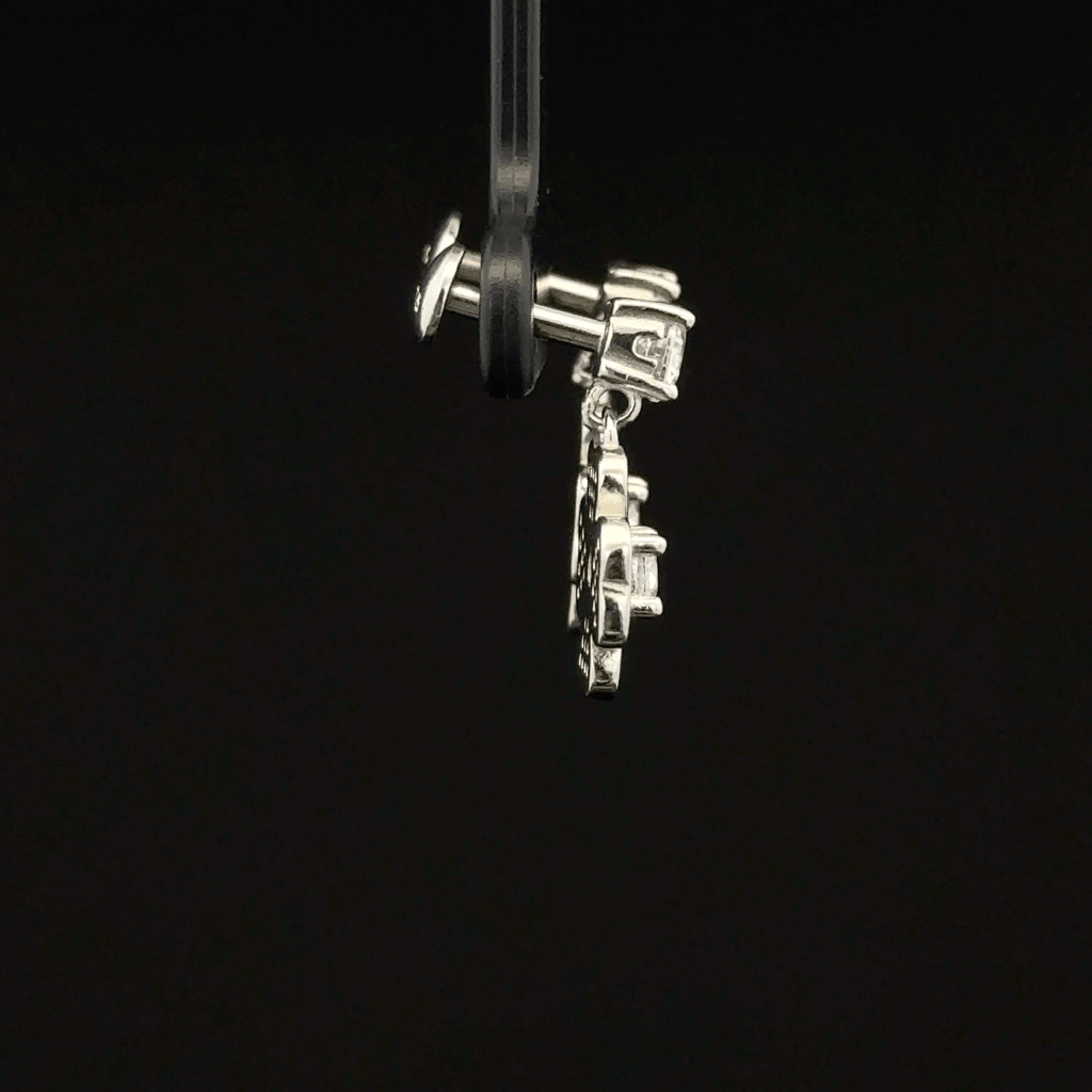 The Minimalist Clover Drops earrings