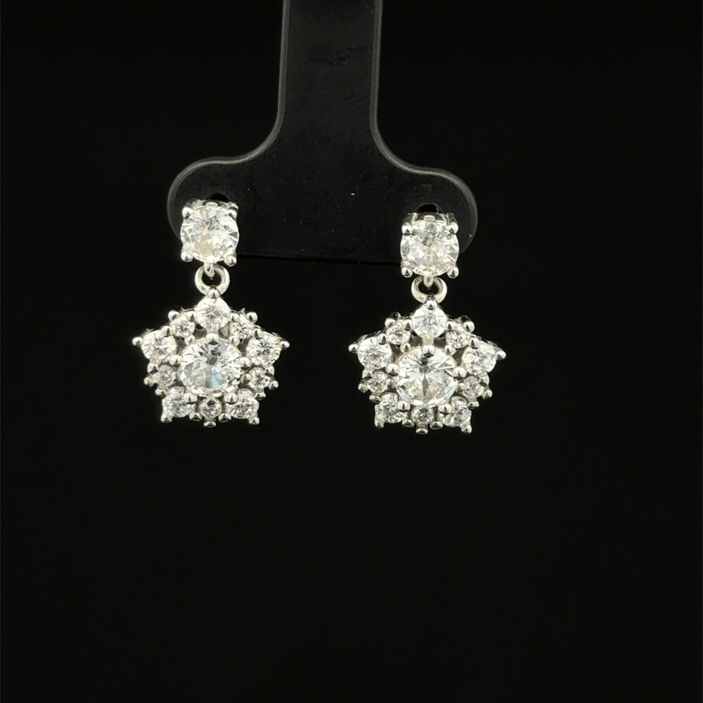 Starburst Cluster Drop Earrings