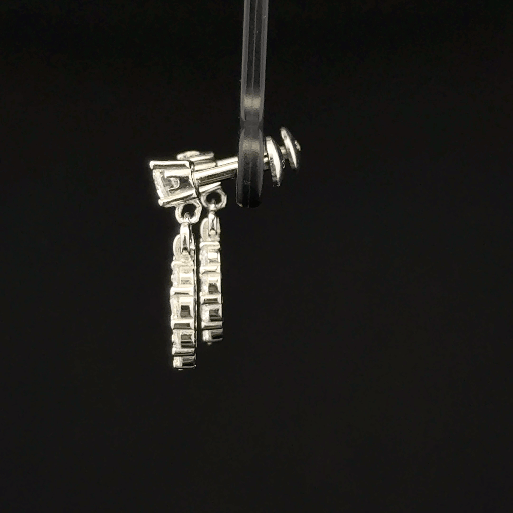 Bow & Bloom drop earrings
