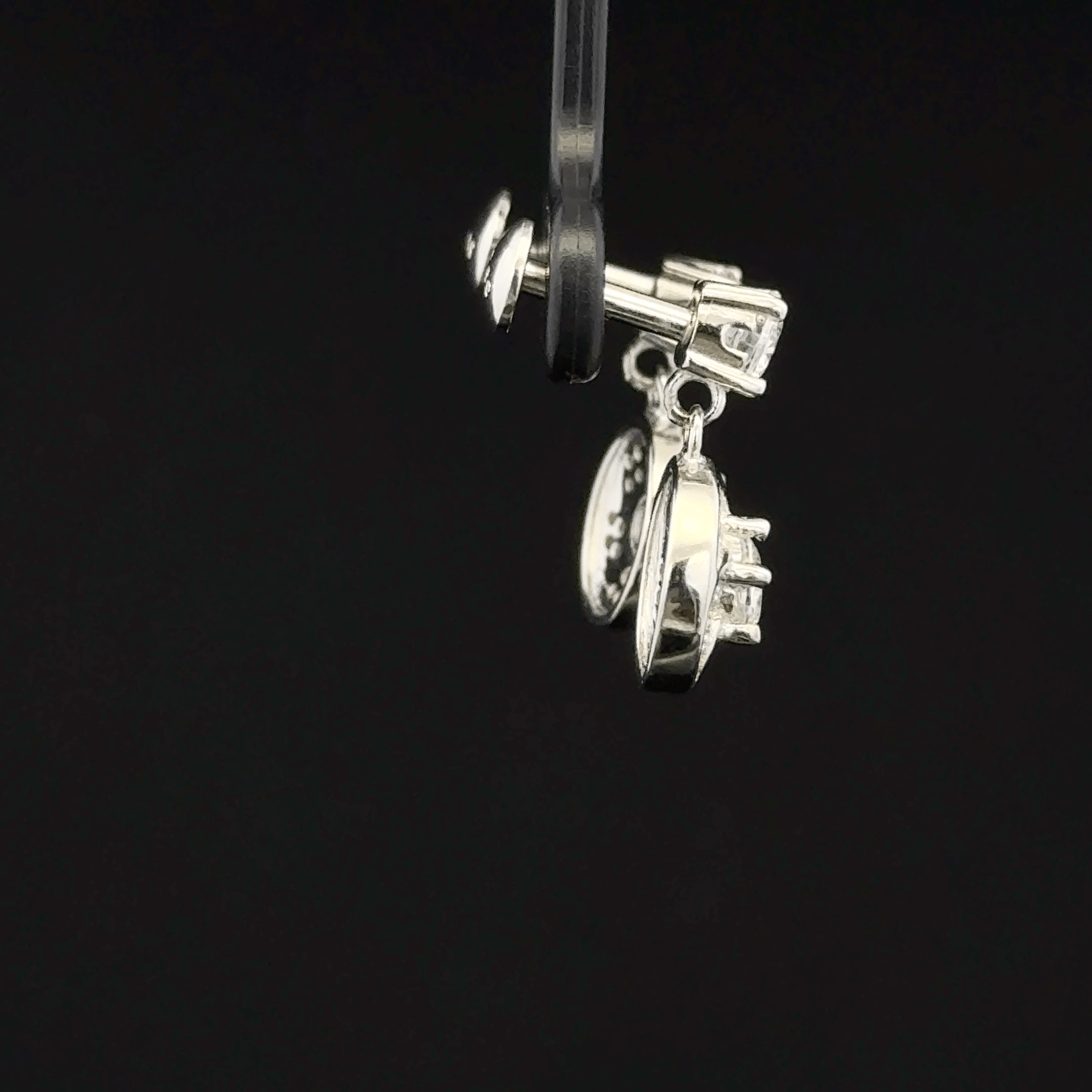 The Geometric Swirl Drops earrings