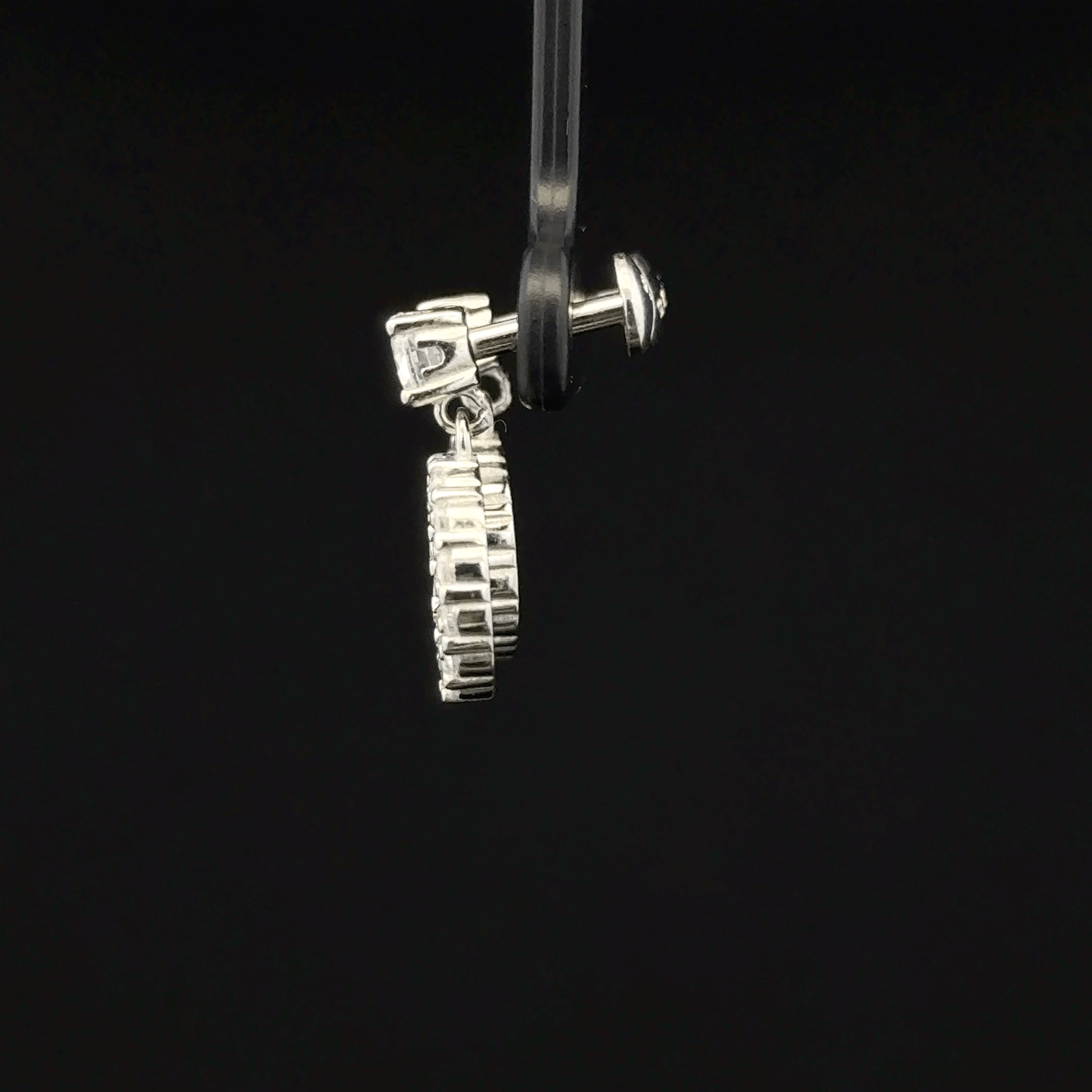 Open Circle Drop Earrings