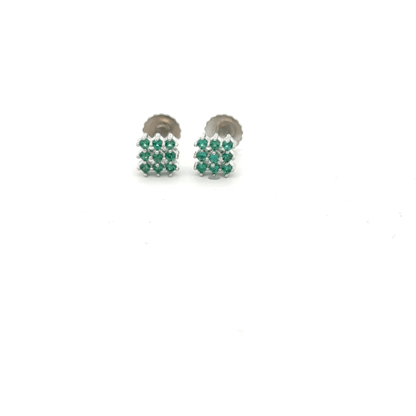 Multistone Green Earrings