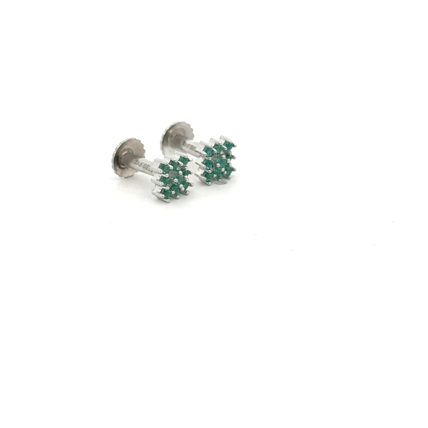Multistone Green Earrings