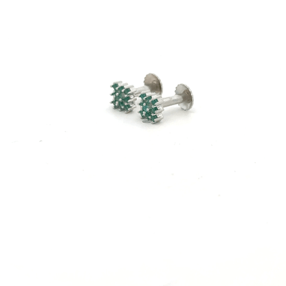 Multistone Green Earrings