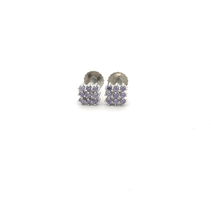 Multistone Violet Earrings