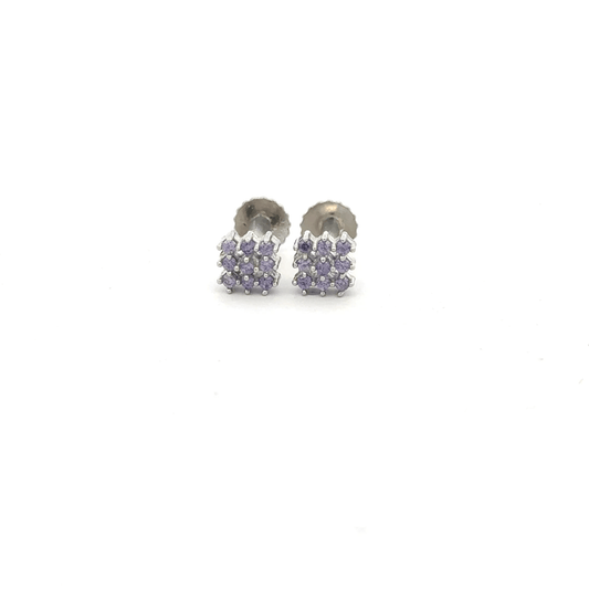 Multistone Violet Earrings